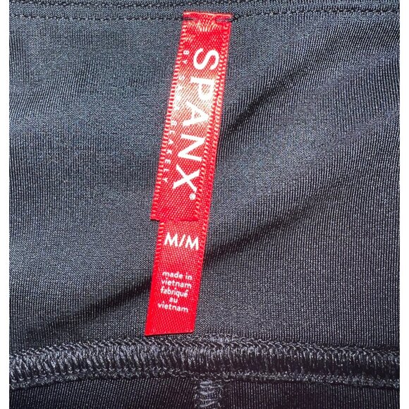 Spanx Black Faux Leather High-Waisted Leggings Medium - Picture 3 of 4